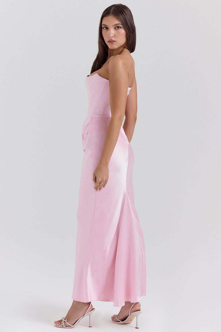 Alanis – Maxikleid Mit Schulterfreiem Ausschnitt
