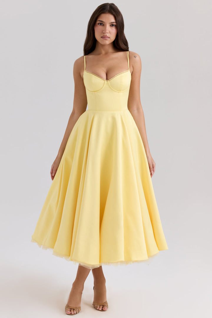 Arestina – Modisches Midi Kleid Aus Tüll