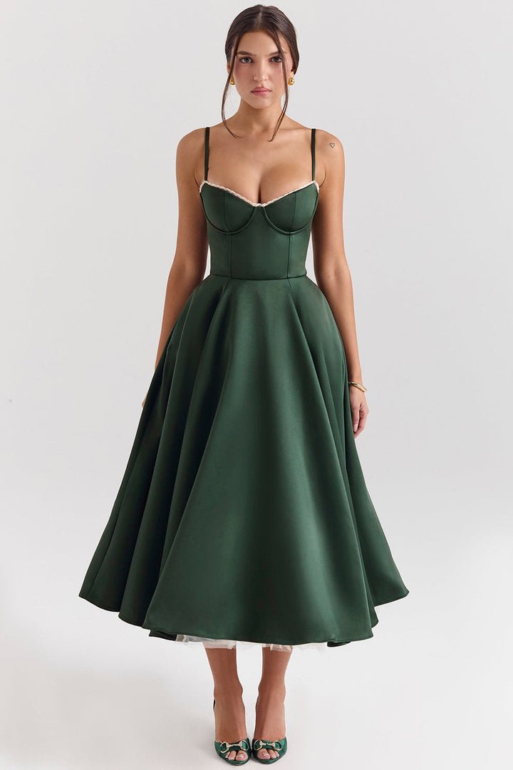 Arestina – Modisches Midi Kleid Aus Tüll