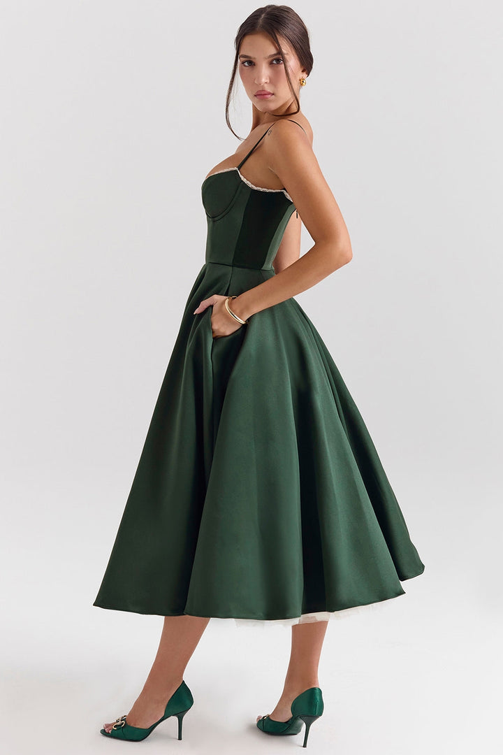 Arestina – Modisches Midi Kleid Aus Tüll