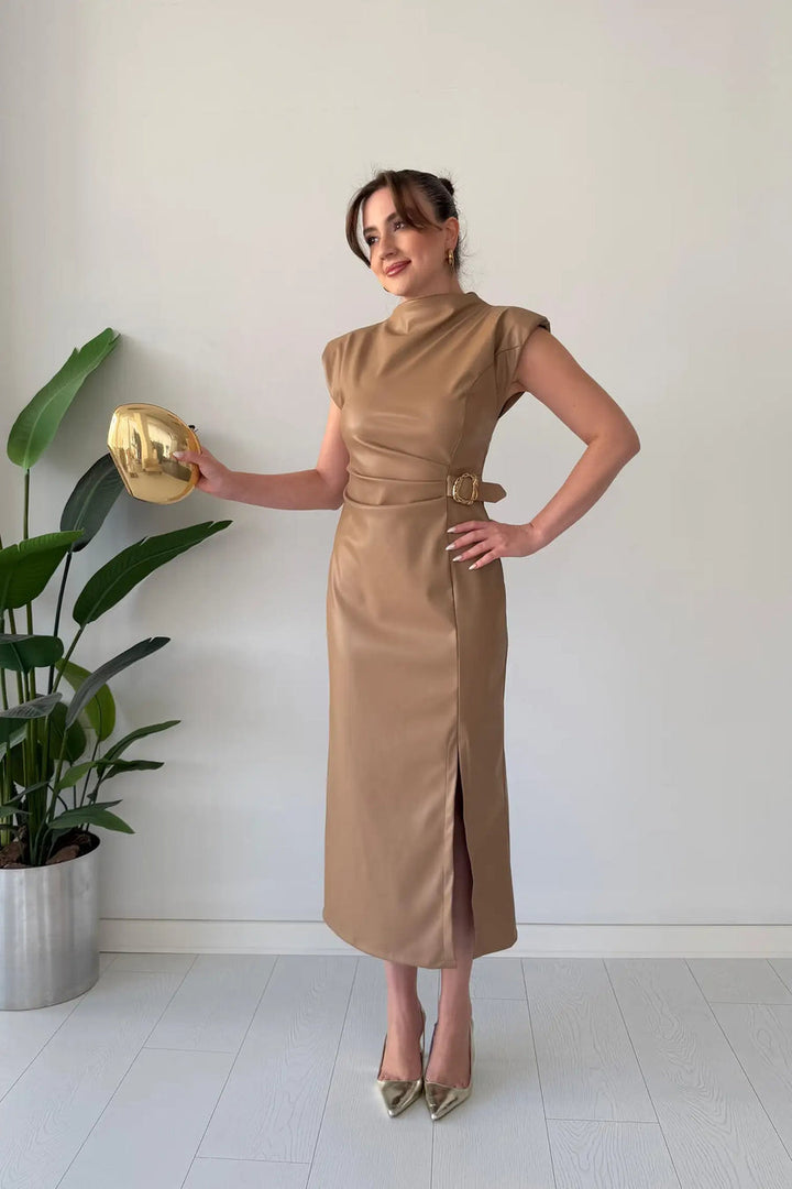 Claudine - Elegantes Kleid Mit Gürtel