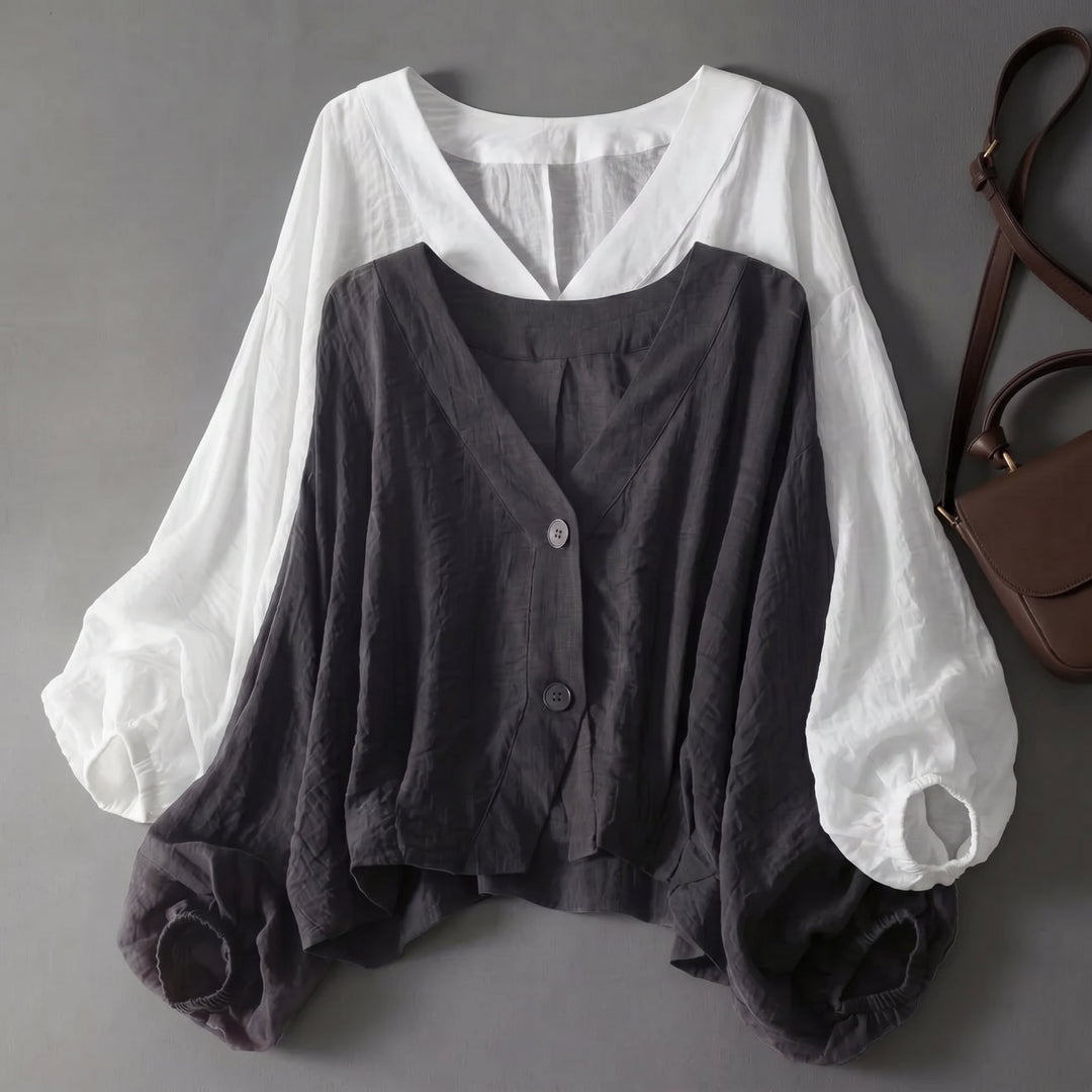 Comatize – Atmungsaktive Leinen Bluse