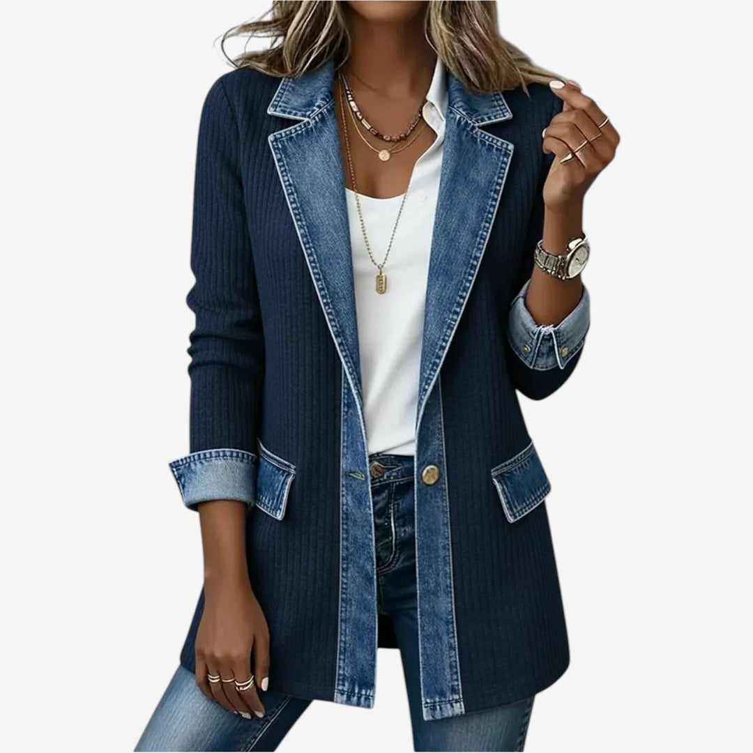 Sunna - Jeansjacke Aus Verschiedenen Denim Stoffen