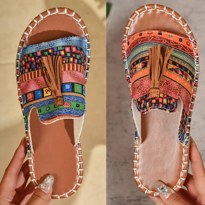 Margaret – Sandalen Mit Quasten im Bohemian Stil