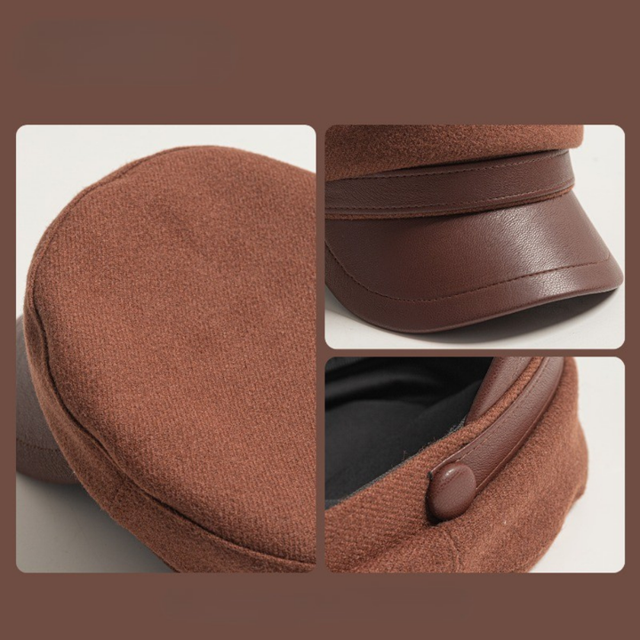 Zivko – Leder Baskenmütze