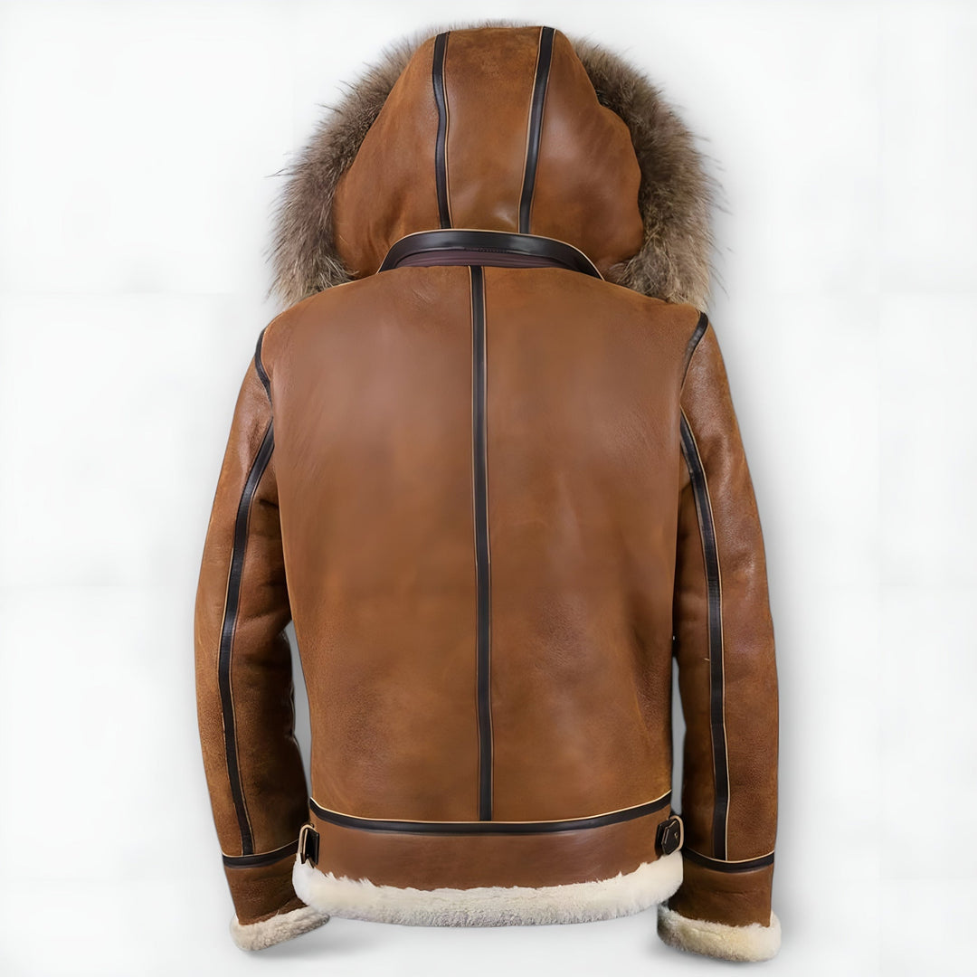 Grantham – Bomberjacke mit Fellkapuze