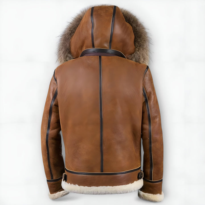 Grantham – Bomberjacke mit Fellkapuze