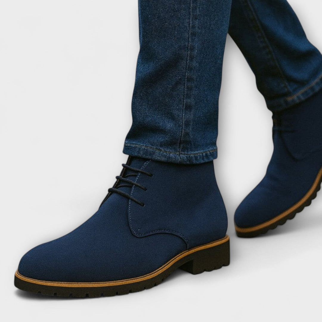 Rubin – Schnürstiefel Aus Wildleder
