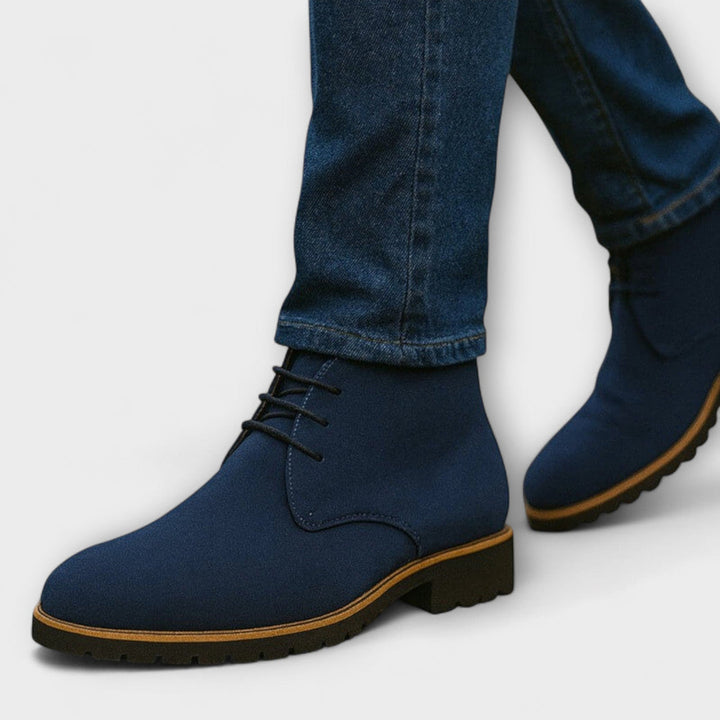 Rubin – Schnürstiefel Aus Wildleder