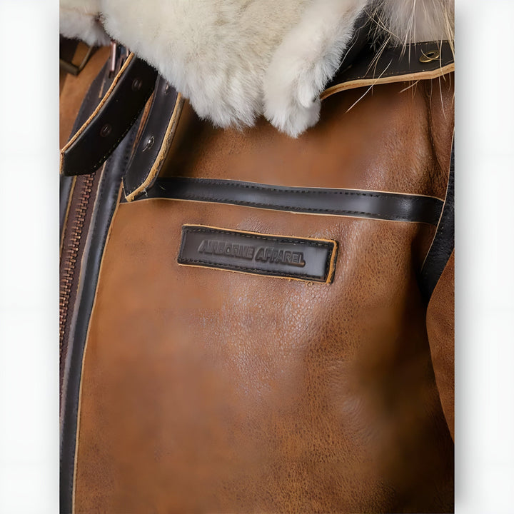 Grantham – Bomberjacke mit Fellkapuze