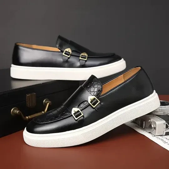 Brentley – Schnallenschuhe Aus Leder