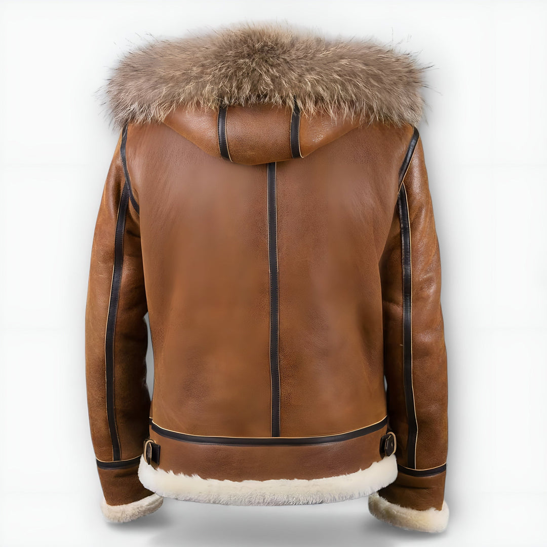 Grantham – Bomberjacke mit Fellkapuze