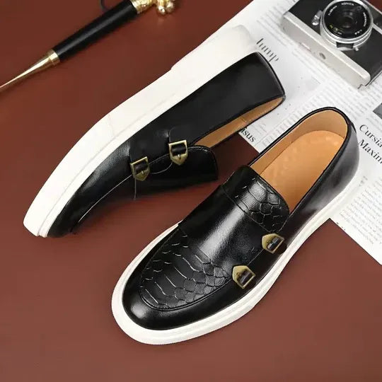 Brentley – Schnallenschuhe Aus Leder