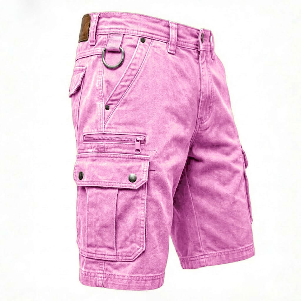 Pezeshkian – Stilvolle Denim-Fracht-Kurzhosen