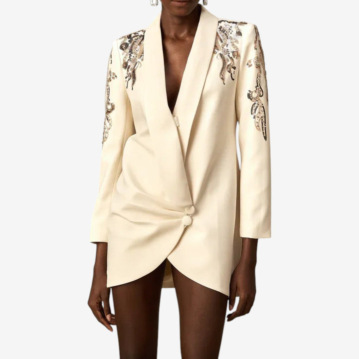 Lidija – Elegantes Besticktes Kleid