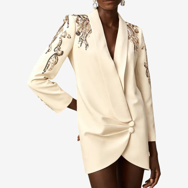 Lidija – Elegantes Besticktes Kleid