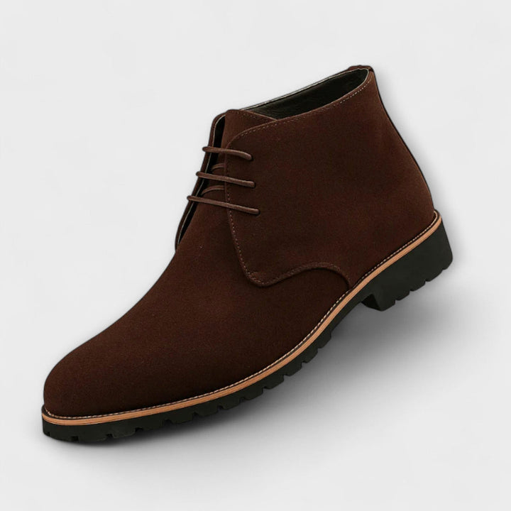 Rubin – Schnürstiefel Aus Wildleder