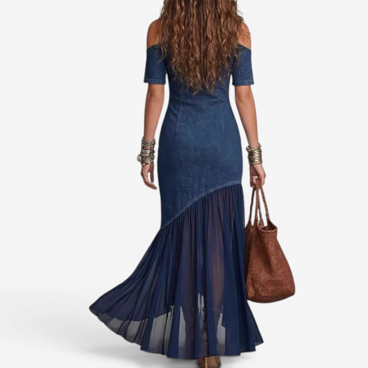 Lyttia – Langes Jeans Kleid