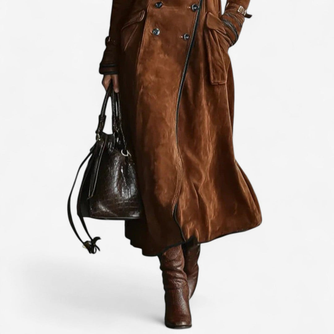 Ingeborg – Wildleder Trenchcoat