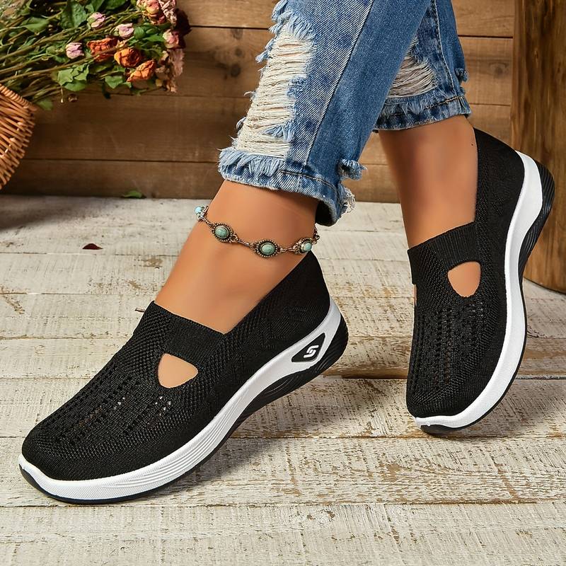 Haniya – Atmungsaktive Slip-On Turnschuh Aus Strick
