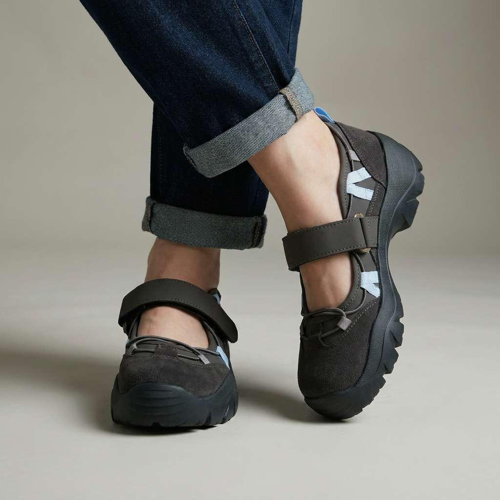 Vinilia – Klobige Turnschuh Mit Verstellbarem Riemen