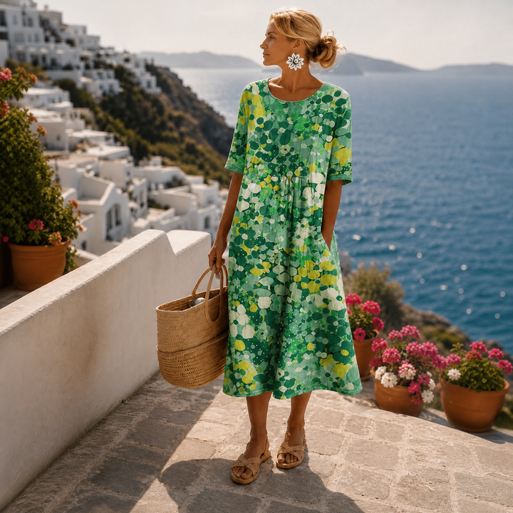 Slaina – Midikleid mit Blumenmuster