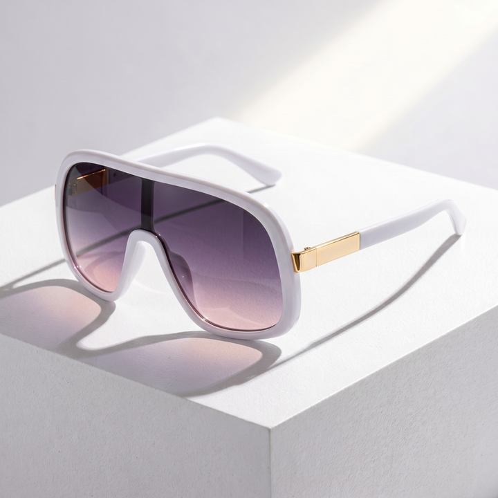 LumaVex - Sonnenbrille Im Shield Stil Mit Breit Getönten Gläsern