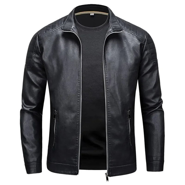 Petter - Lederjacke Mit Kragen