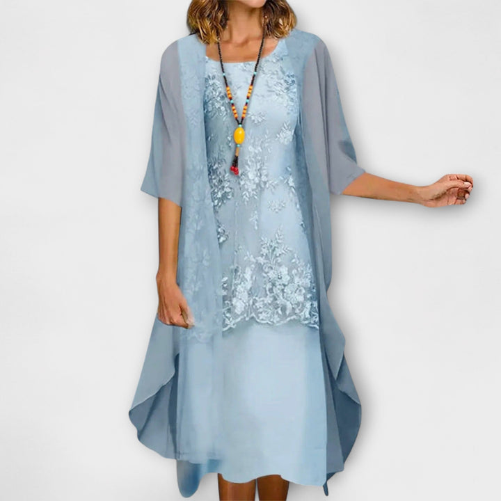 Himonika – Elegantes Kleid Mit Blumenmuster