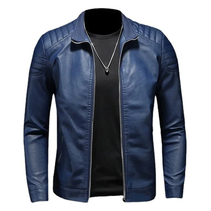 Petter - Lederjacke Mit Kragen