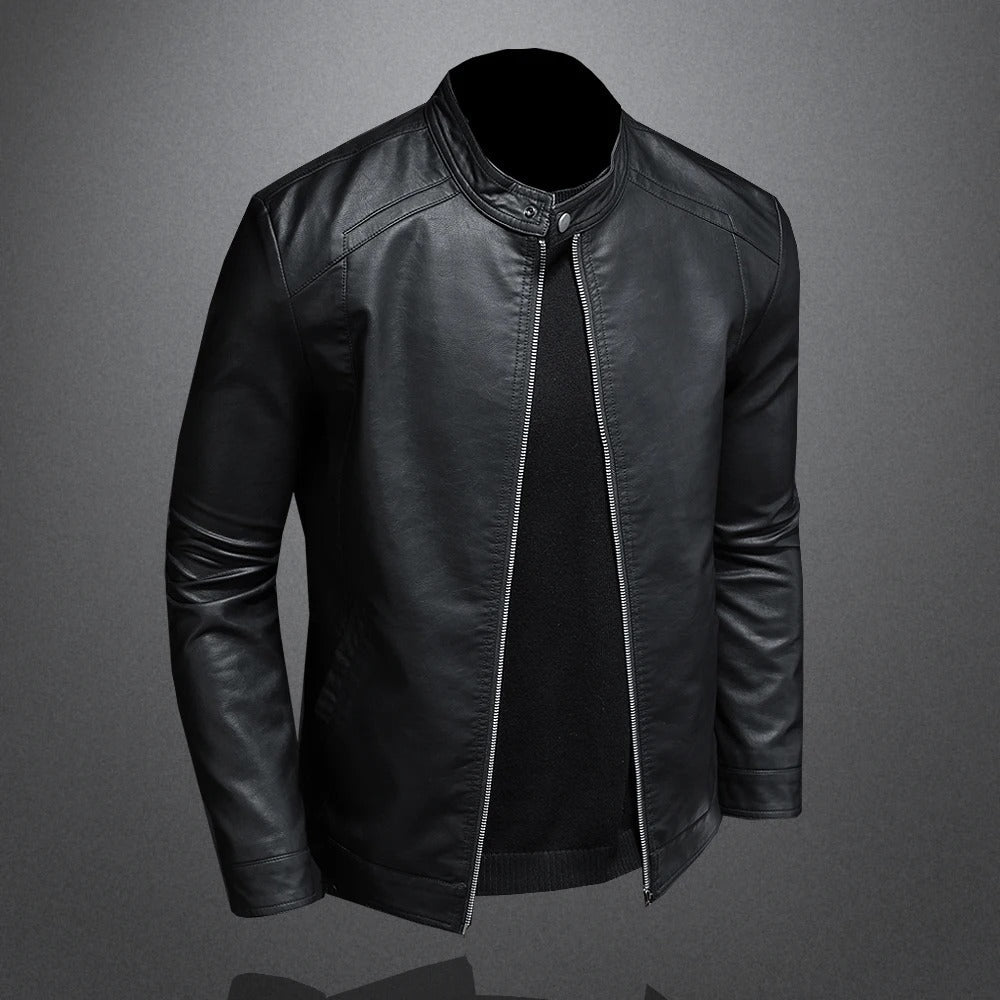 Pawell - Klassische Leder Jacke