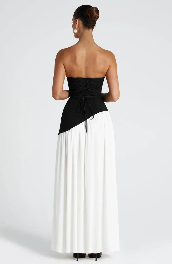 Zalfaa - Elegantes Ärmelloses Langes Kleid