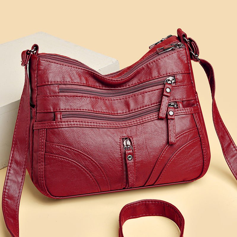 Brendiena - Lässige Vintage-Ledertasche