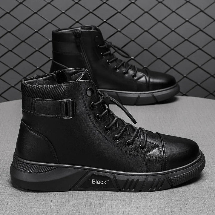 Quentin - Schnürstiefel Aus Leder