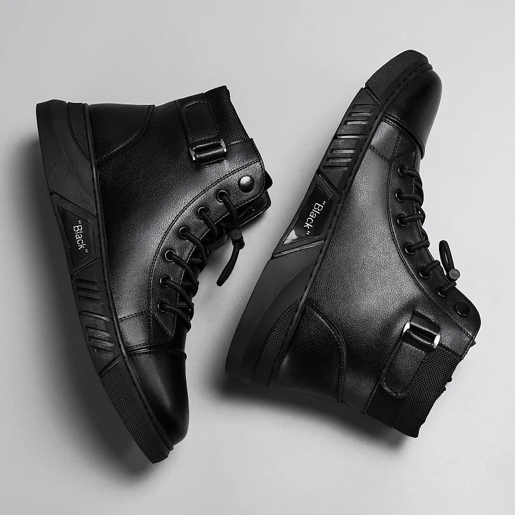 Quentin - Schnürstiefel Aus Leder