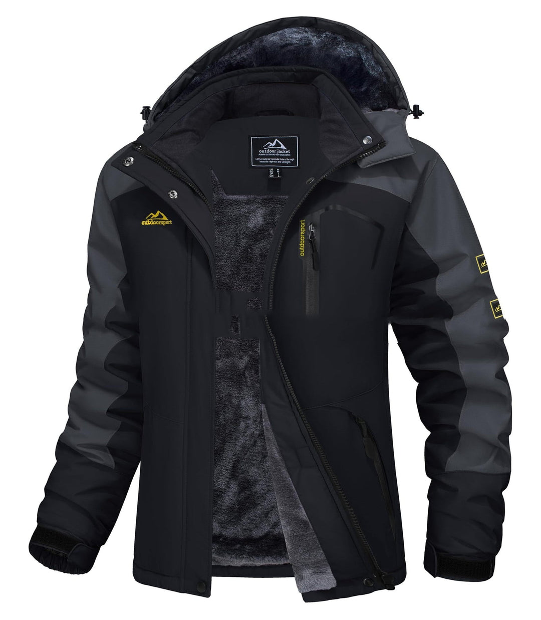 Jerieka – Winterjacke Mit Kapuze Und Fleecefutter