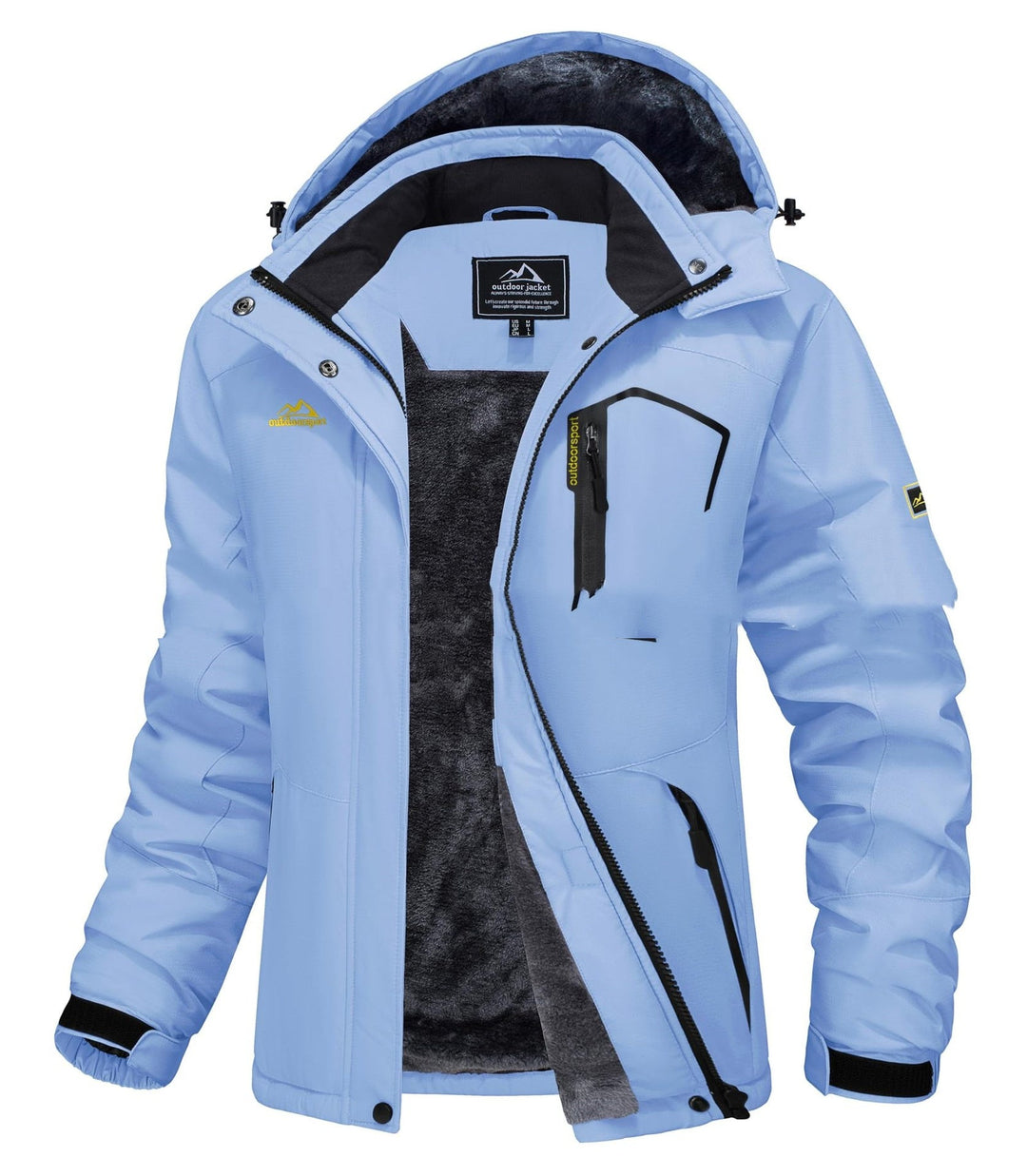 Jerieka – Winterjacke Mit Kapuze Und Fleecefutter