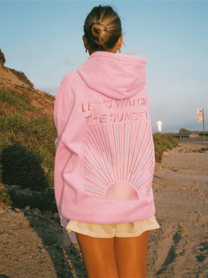 Norvile - Trendiger Sonnenuntergang Kapuzenpullover