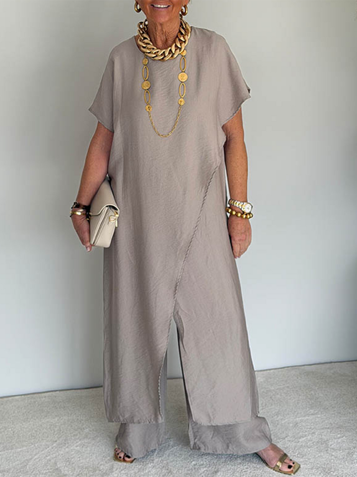 Iasmim - Bequemes Asymmetrisches Locker Sitzendes Kleid