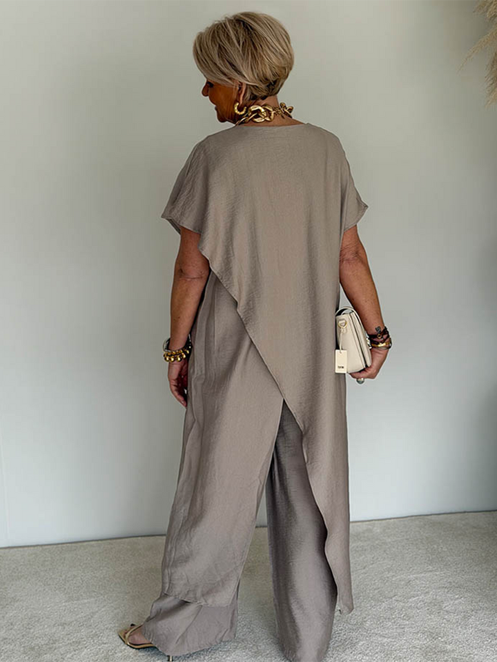 Iasmim - Bequemes Asymmetrisches Locker Sitzendes Kleid