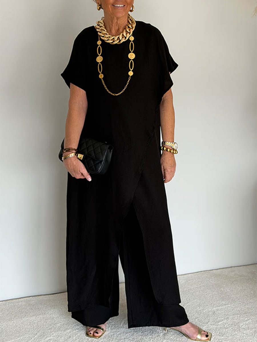 Iasmim - Bequemes Asymmetrisches Locker Sitzendes Kleid