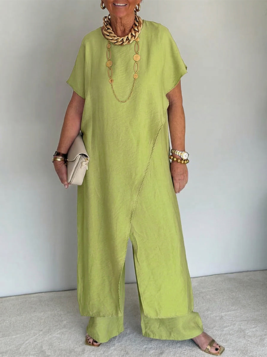 Iasmim - Bequemes Asymmetrisches Locker Sitzendes Kleid