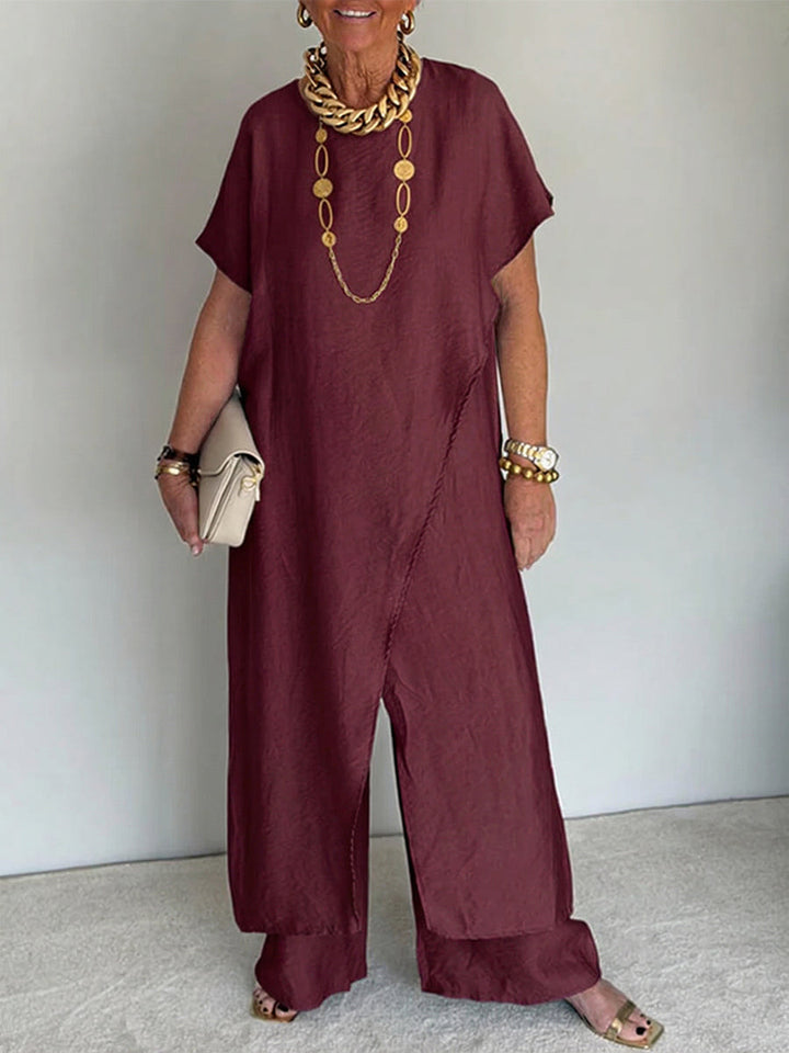 Iasmim - Bequemes Asymmetrisches Locker Sitzendes Kleid
