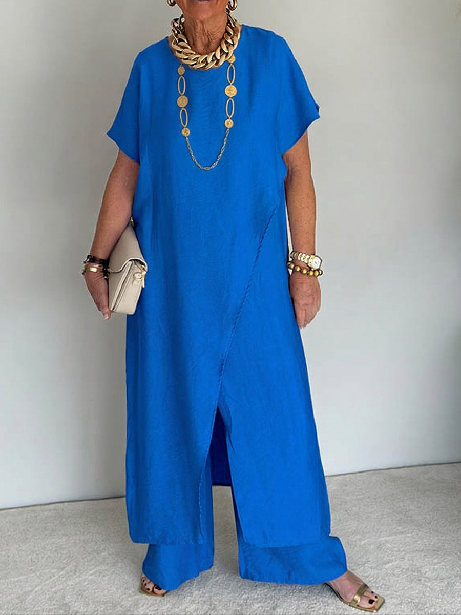 Iasmim - Bequemes Asymmetrisches Locker Sitzendes Kleid
