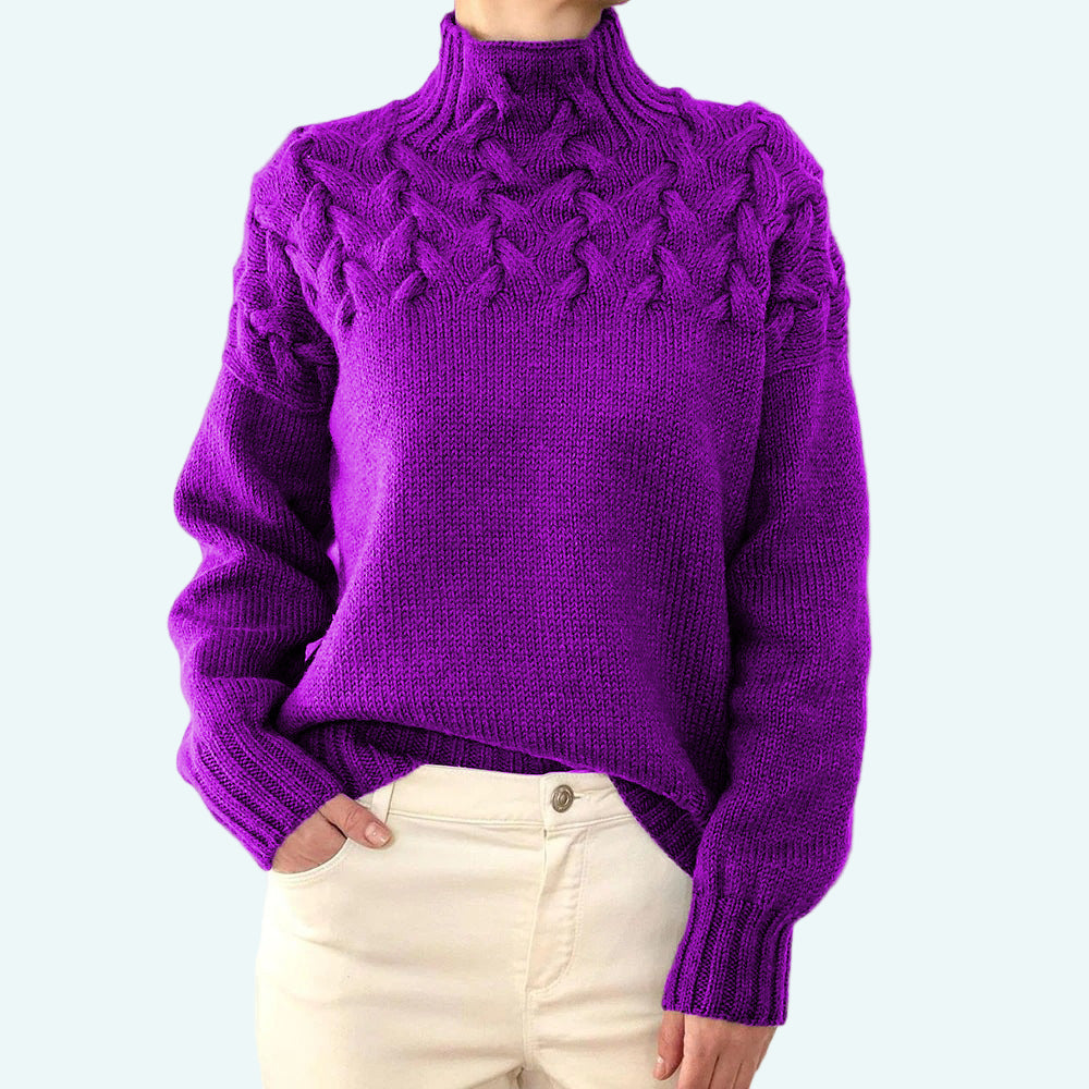 Farrah - Eleganter Strickpullover Mit Rollkragen