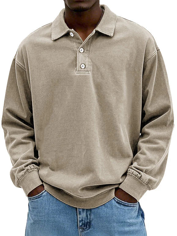 Leonel – Langarm Poloshirt