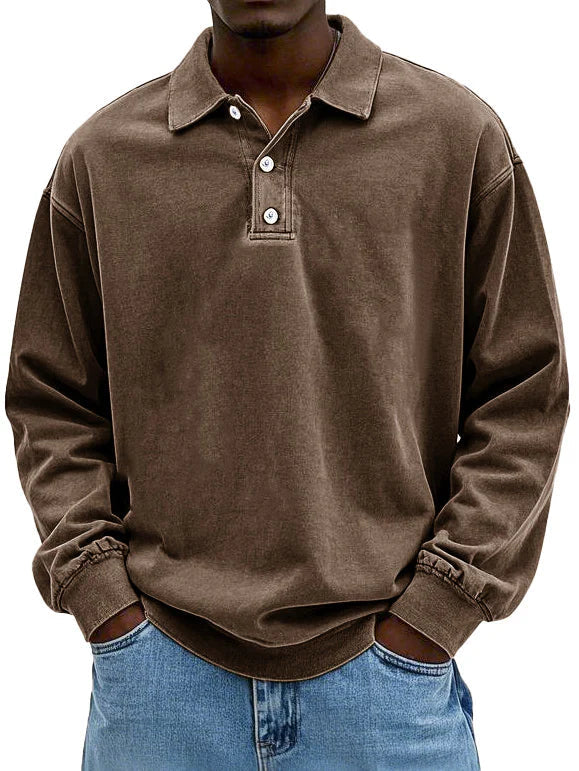 Leonel – Langarm Poloshirt