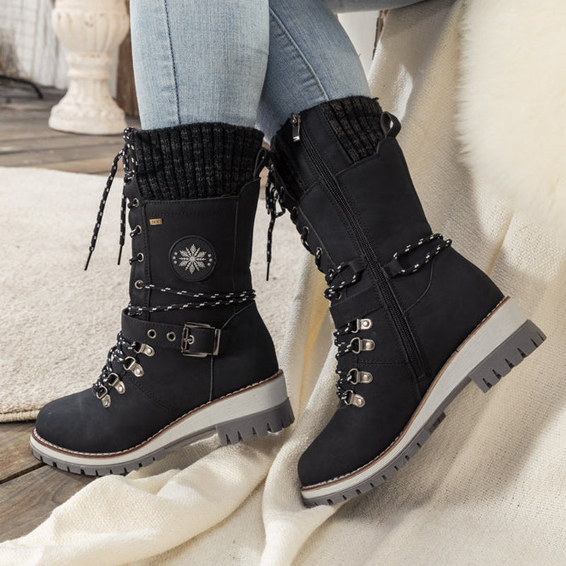 Carolina – Seitlichem Reißverschluss Twist-Stiefel