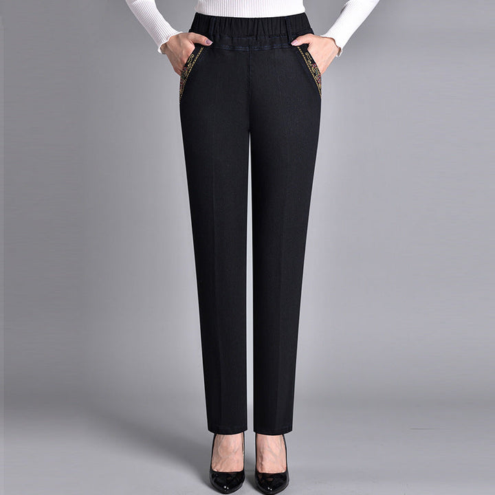 Loretie – Jeans Mit Seitentaschen Und Elastischem Bund