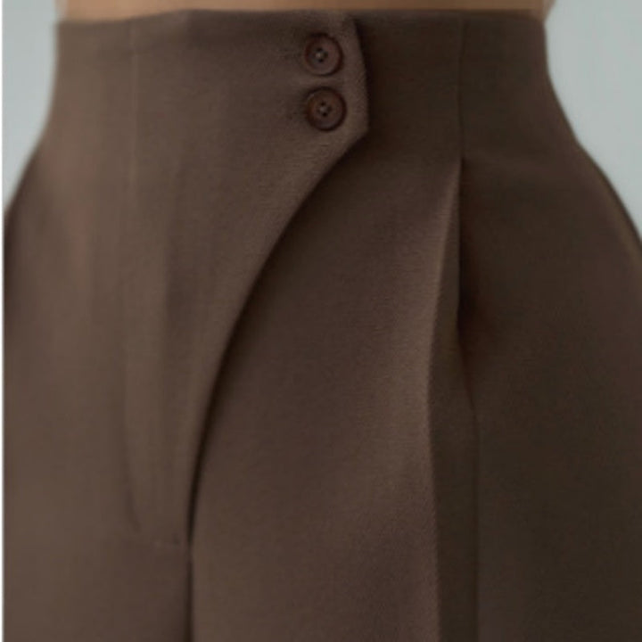 Mariani – Modische Hose Mit Weitem Bein